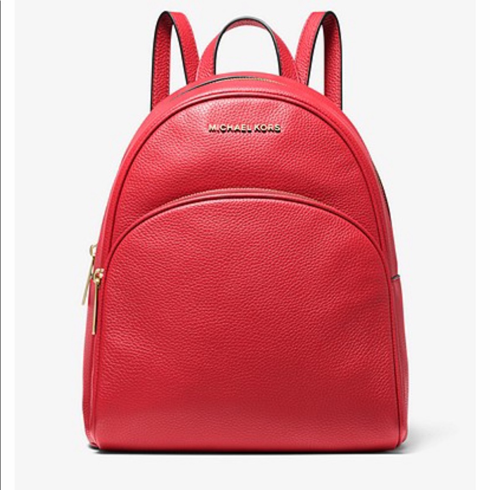 Michael Kors Abbey Medium Pebbled Leather Backpack